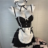 性感可爱女仆装 睡衣女仆带钢托聚拢纯欲风吊带睡裙高级感制服套装