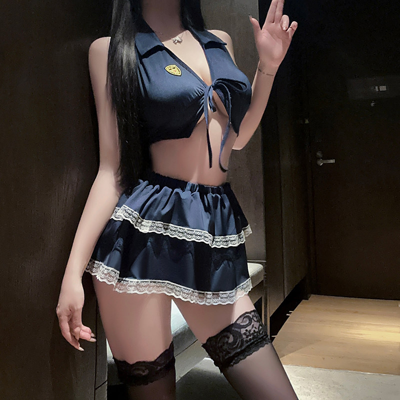 情趣大尺度性感机车制服角色扮演变装女警cos纯欲空姐制服装女款