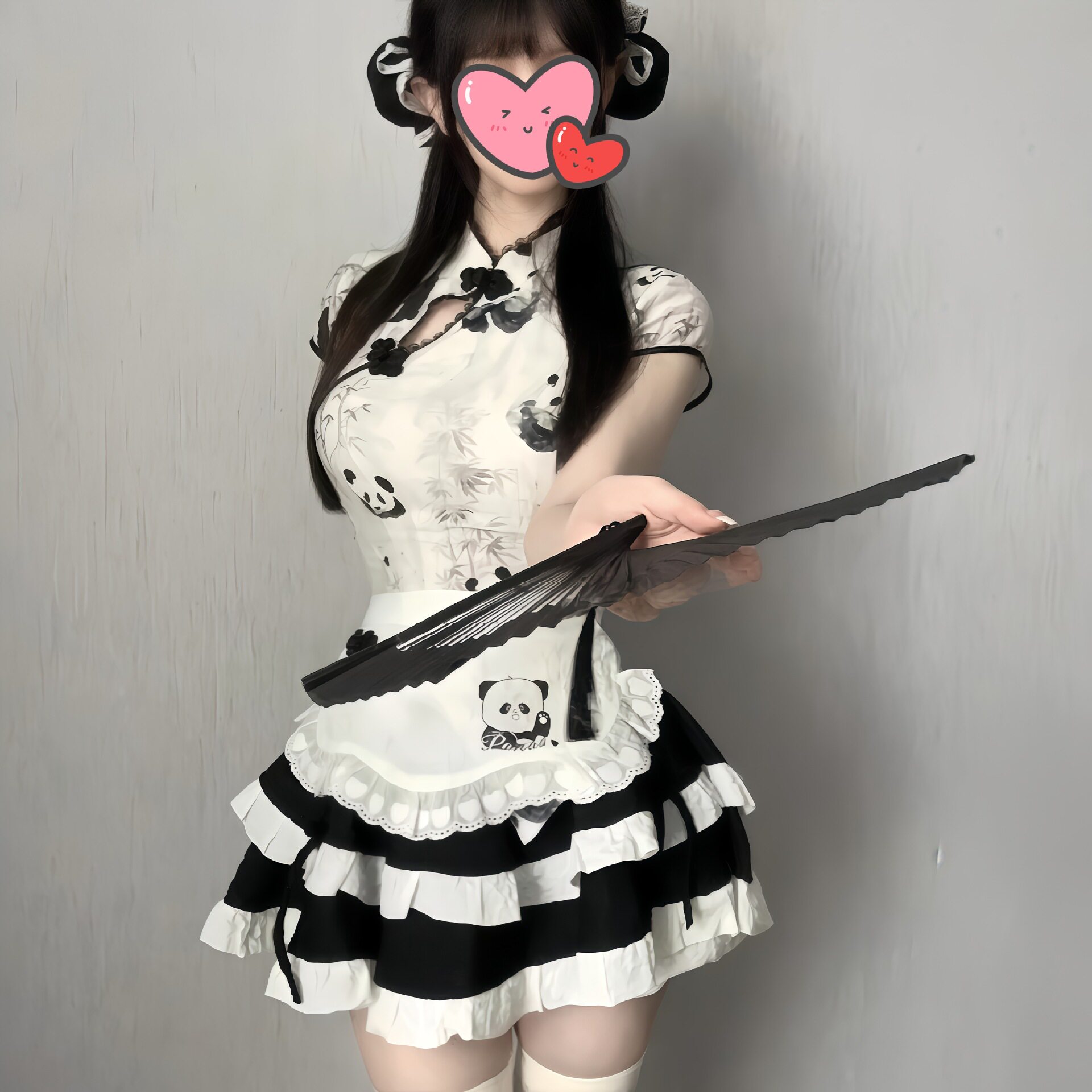 情趣味内衣性感国风女仆套装中华娘可爱熊猫制服纯欲诱惑qqny睡衣