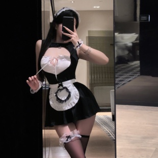 性感女仆制服纯欲可爱日系女佣服cosplay服装 甜美少女黑丝套装