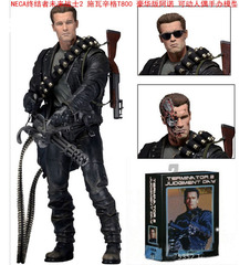 NECA终结者3 T800阿诺施瓦辛格骨架模型7寸可动手办未来战士战损