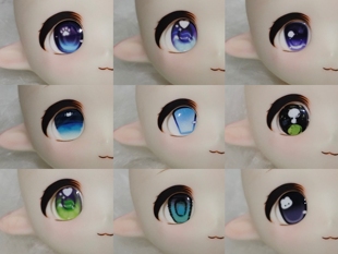 【低弧】UV转印三分二次元眼珠眼片福袋bjd二次元菩萨眼BJD眼珠