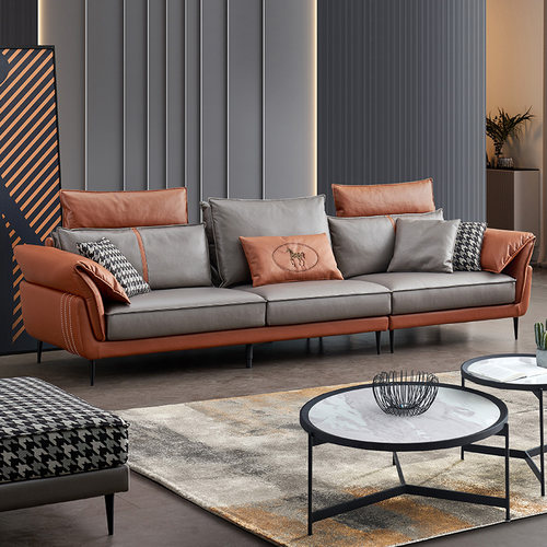 意式极简科技布客厅小户型沙发