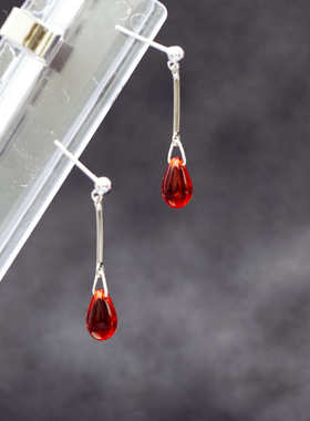 笑微手作室吸血鬼哥特复古耳环
