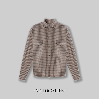 NOLOGO复古松弛感老钱衬衫