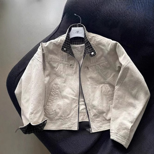 CATSSTAC重工哈灵顿夹克二代cleanfit重磅帆布休闲立领外套男