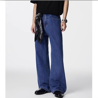 GTRG美式复古微喇牛仔裤