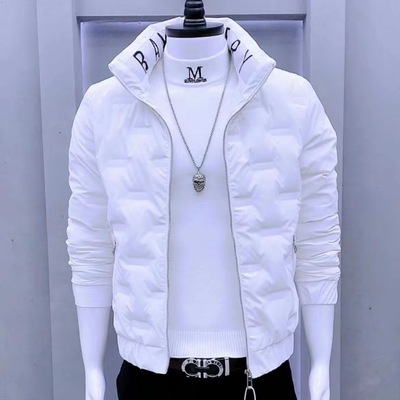 2025新款男士羽绒棉服保暖外套男款韩版修身立领帅气加厚冬季外套