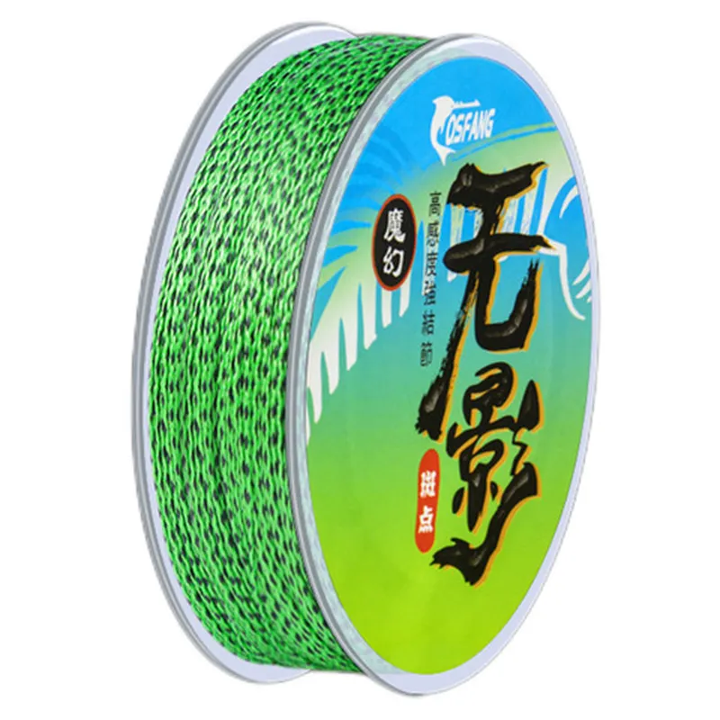 隐形大力马鱼线入水pe线100米防咬线斑点线大力马线斑点