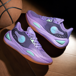 里夫斯一代篮球鞋儿童小码夜光球鞋男二代学生轻便实战摩擦有声音