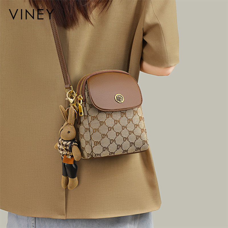 Viney手机包包女式2024新款秋冬斜挎女包高级感迷你小挎包袋腰包