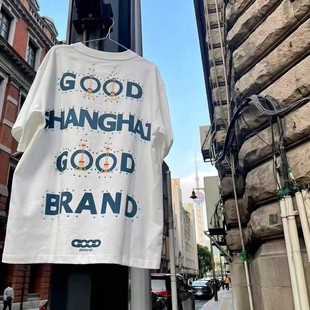 GOODBRAND上海限定款 男女情侣t恤 铆钉印花时尚 感高级轻奢GOOD短袖