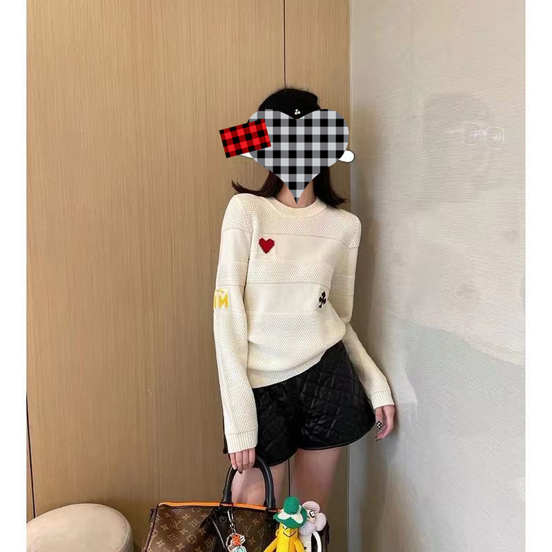 小景家羊毛修身显瘦圆领毛衣