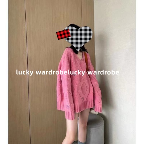 小景家同款100羊毛针织大毛衣