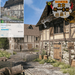Medieval Village中世纪村庄ue4模型资源