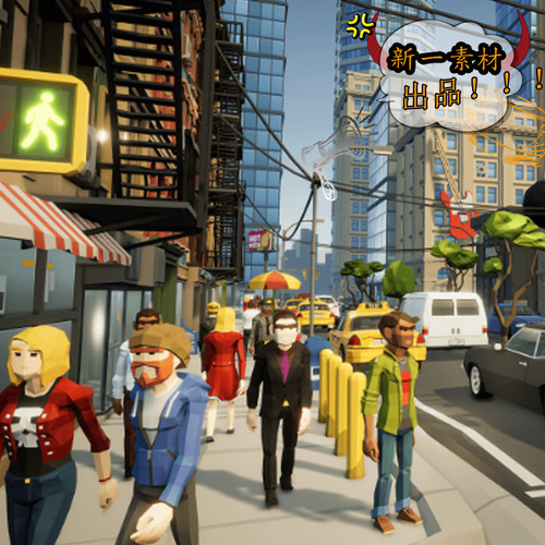 ue4场景POLYGON - City Pack优质素材新一出品虚幻模型系列资源