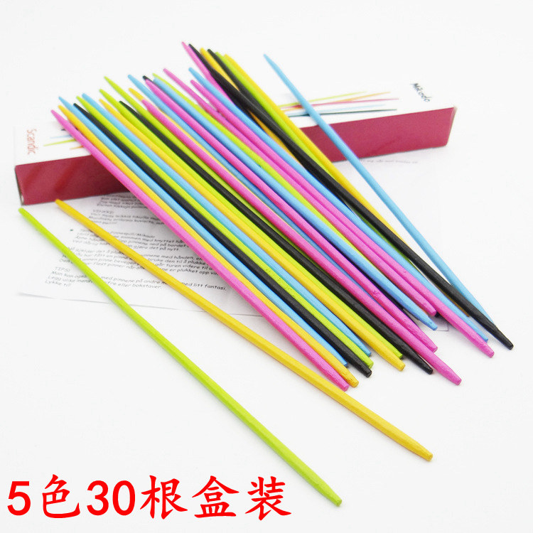 플라스틱 게임 스틱 따기 스틱 다채로운 어린이 향수 교육 장난감 부모-자식 대화 형 던지는 스틱 따기 대나무 스틱 보드 게임