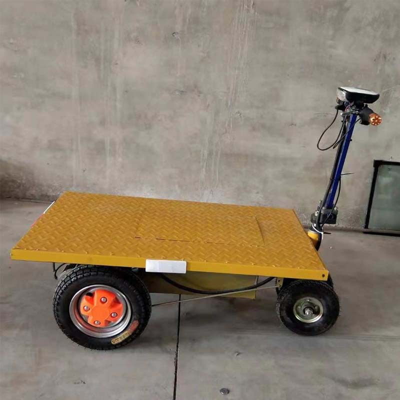 厂家供应小型平板车 小型万向轮平板车工地电动拉砖车支持定制