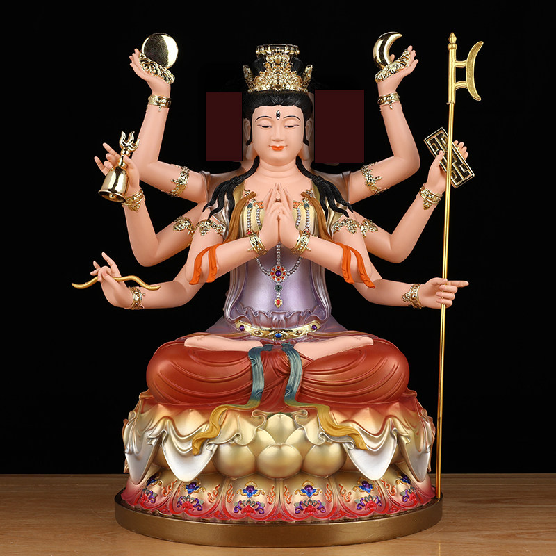 斗母元君神像家用供奉斗姆元君树脂仿陶瓷佛像母圆君明道姥先天尊