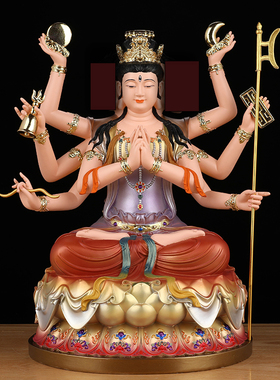 斗母元君神像家用供奉斗姆元君树脂仿陶瓷佛像母圆君明道姥先天尊