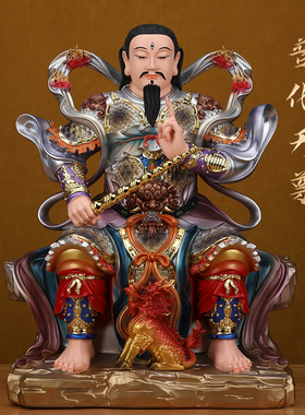 雷祖神像九天应元雷声普化天尊家用供奉树脂摆件普化真王像体雷神