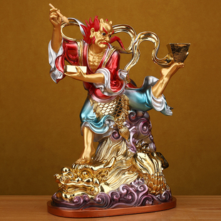 魁星神像铜彩树脂中式摆件金榜题名客厅玄关装饰魁星踢斗状元学位