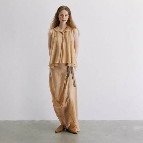 铜氨丝衬衫阔腿裤套装仙气宽松