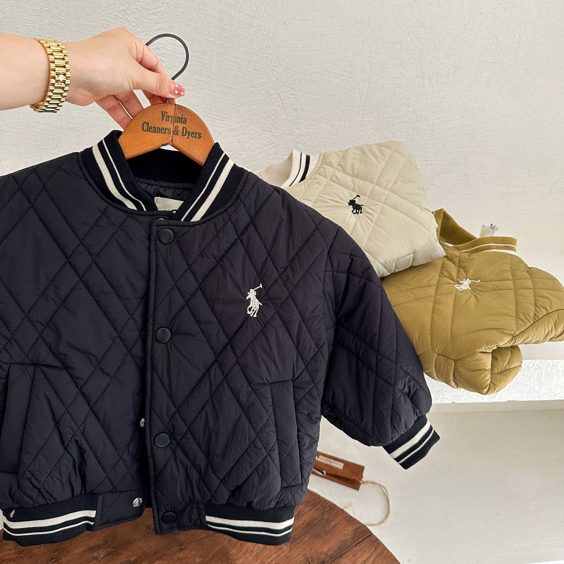 男童棉衣休闲棒球服棉衣夹棉外套