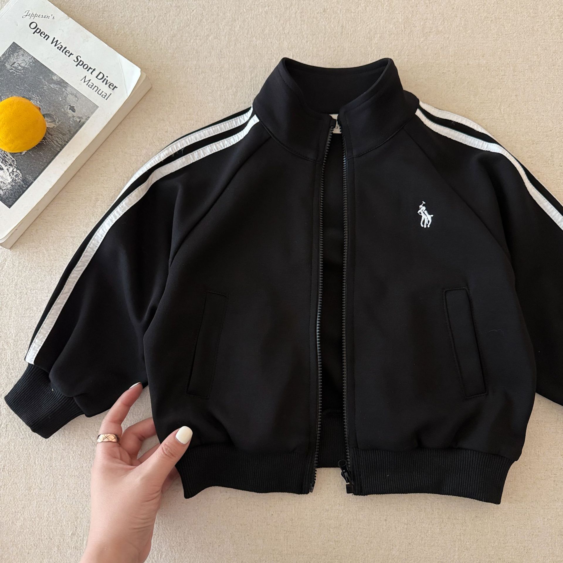 儿童外套2025秋季新品男女童宝宝立领拉链童装