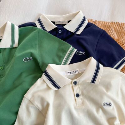 韩国男童POLO衫棉珠弟短袖