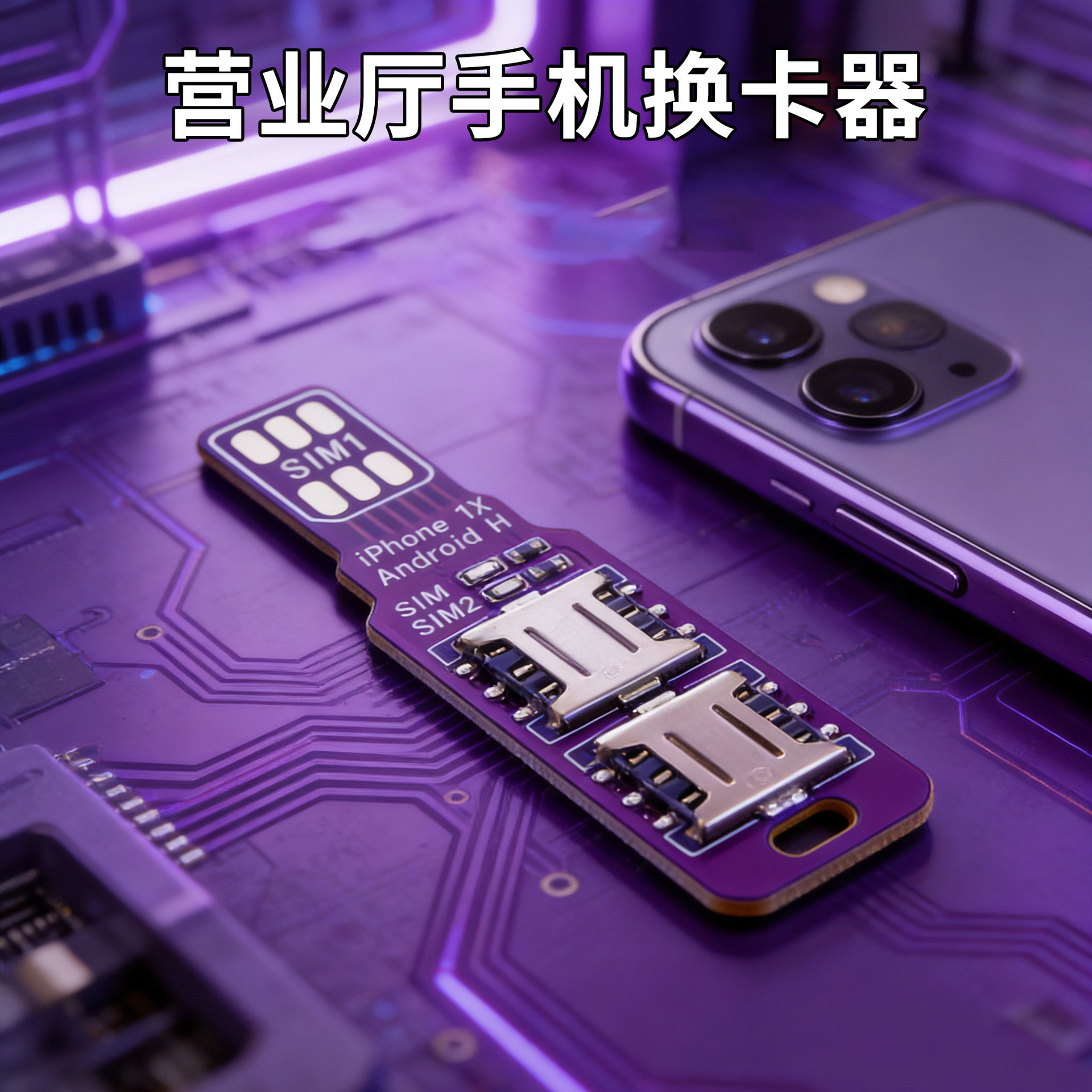 适用于营业厅开卡手机外置插卡器卡槽安卓苹果SIM卡外接快速换卡图片