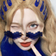 欧美个性 ins嘻哈时尚 彩色爱心墨镜女拽姐辣妹y2k凹造型太阳眼镜男