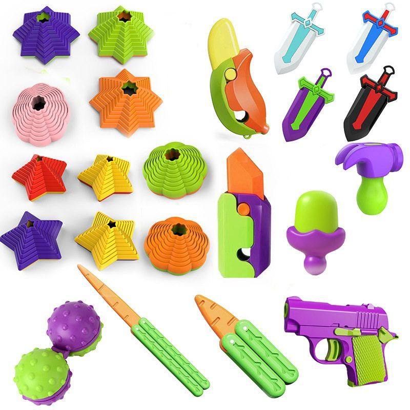 网红同款萝卜枪1911玩具枪重力萝卜枪3d打印小手枪解压减迷你,玩具/童车/益智/积木/模型,捏捏乐/按按乐,淘宝优惠券,粉丝福利购,淘宝优惠卷