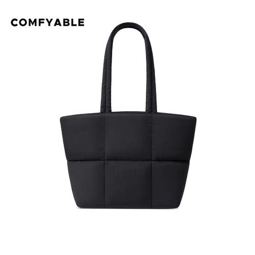 Comfyable电脑托特包适用MacBookAir/Pro/Neo14寸笔记本 中号黑色
