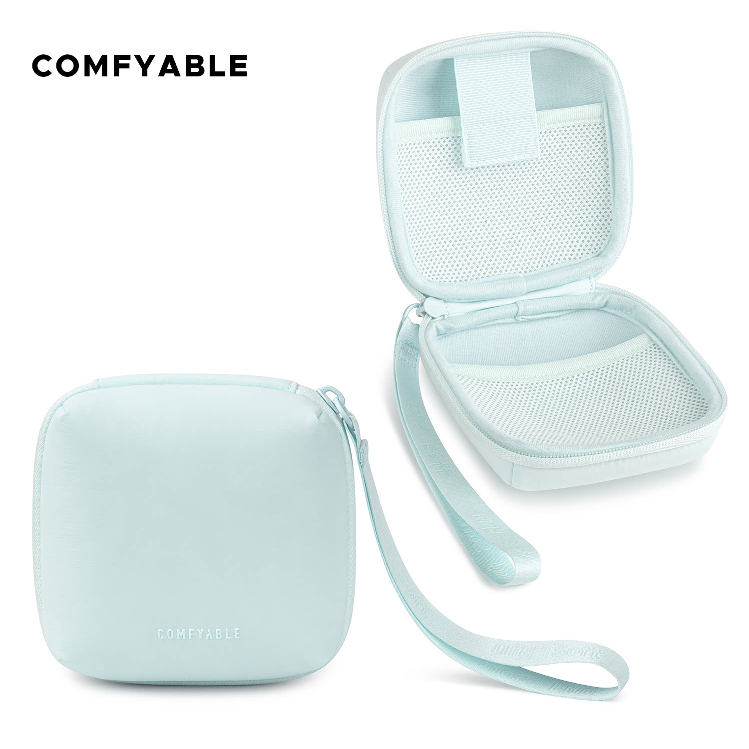 Comfyable数码配件收纳包 可收纳充电头数据线鼠标迷你可爱 蓝色