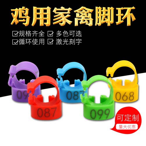 鸡脚环记号环中兴牧业鸭鹅