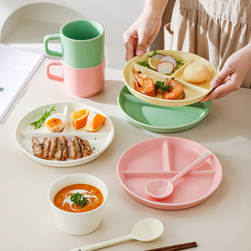分格餐盘大人减肥专用家用早餐