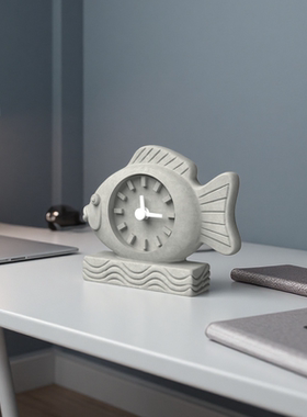 创意鱼形台钟模具装饰摆件