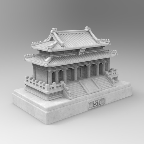故宫文创蛋糕模具水泥工艺品摆件