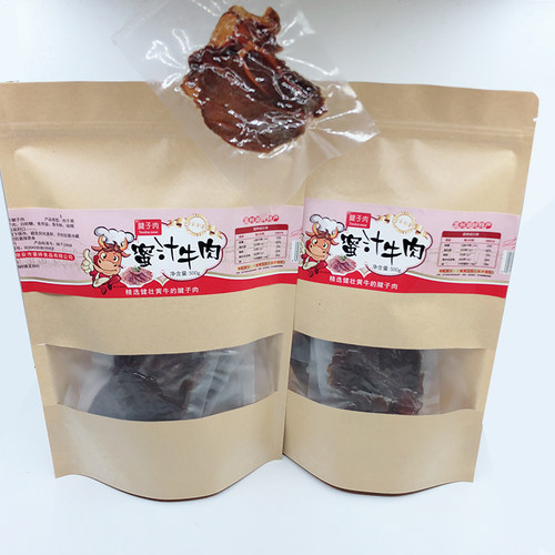 蜜汁温州特产500g袋装手撕牛肉干