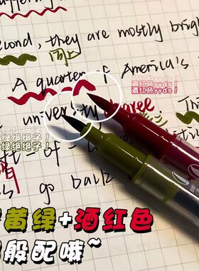 点石2001双头批改红笔克莱因蓝