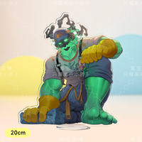 [Original by Shining Bacteria] League of Legends Hammer Stone Cleaner Worker Skin LOL Muscle Man External Standing Sign thumbnail 4