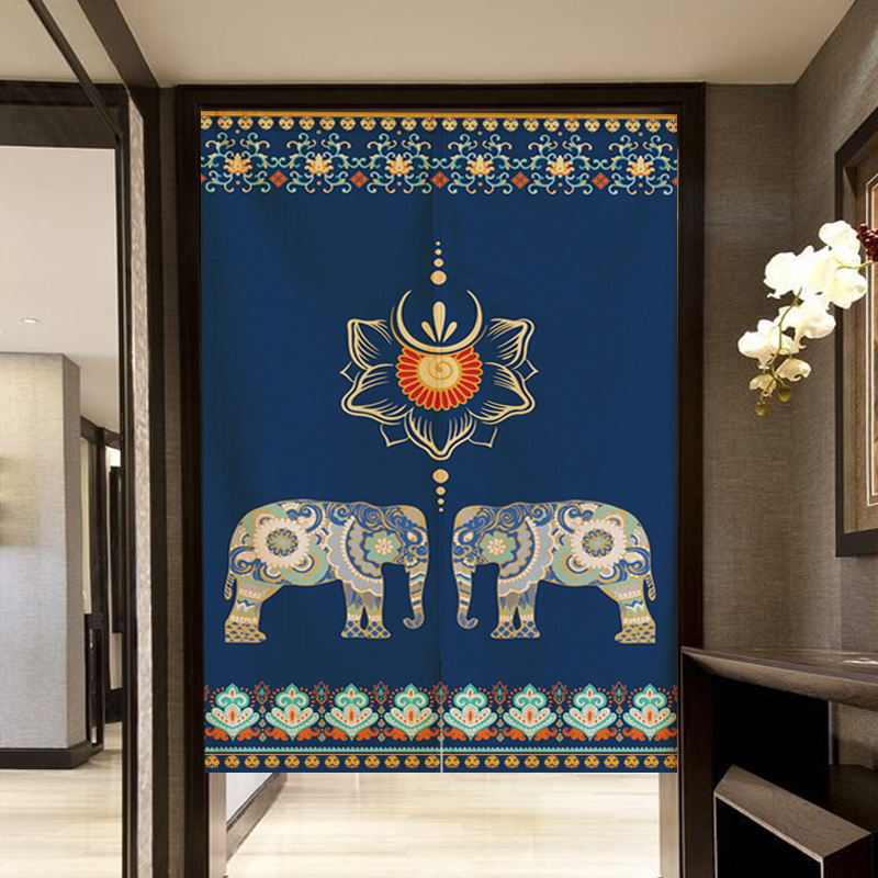 布艺门帘隔断帘卧室厕所布帘子柜