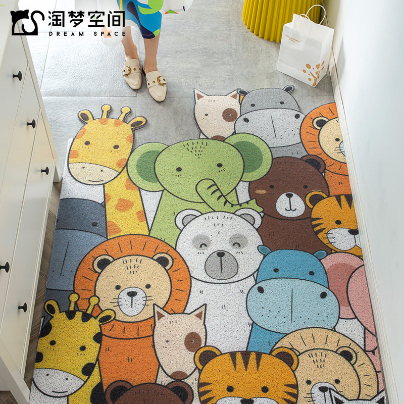 卡通动物入户门门垫门口地垫进门脚垫家用玄关入门丝圈地毯刮泥垫,居家布艺,家用脚垫,淘宝优惠券,粉丝福利购,淘宝优惠卷