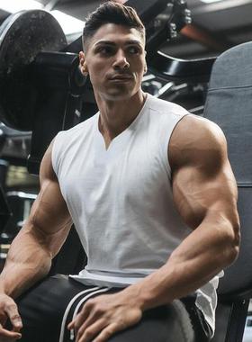 Light panel small collar sports vest for men's