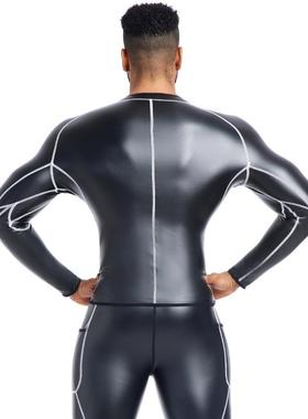 Leather jacket for men, handsome four sided bouncing