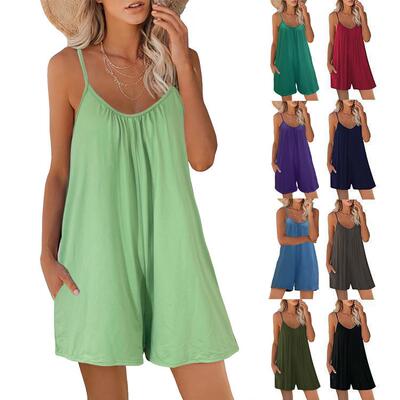 Jumpsuit women's suspender jumpsuit pants