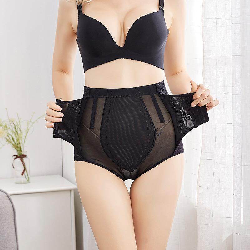 Mid waist compression pants for women, postpartum triangle