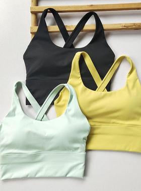 Sports bra women's one-piece anti sagging yoga fitness