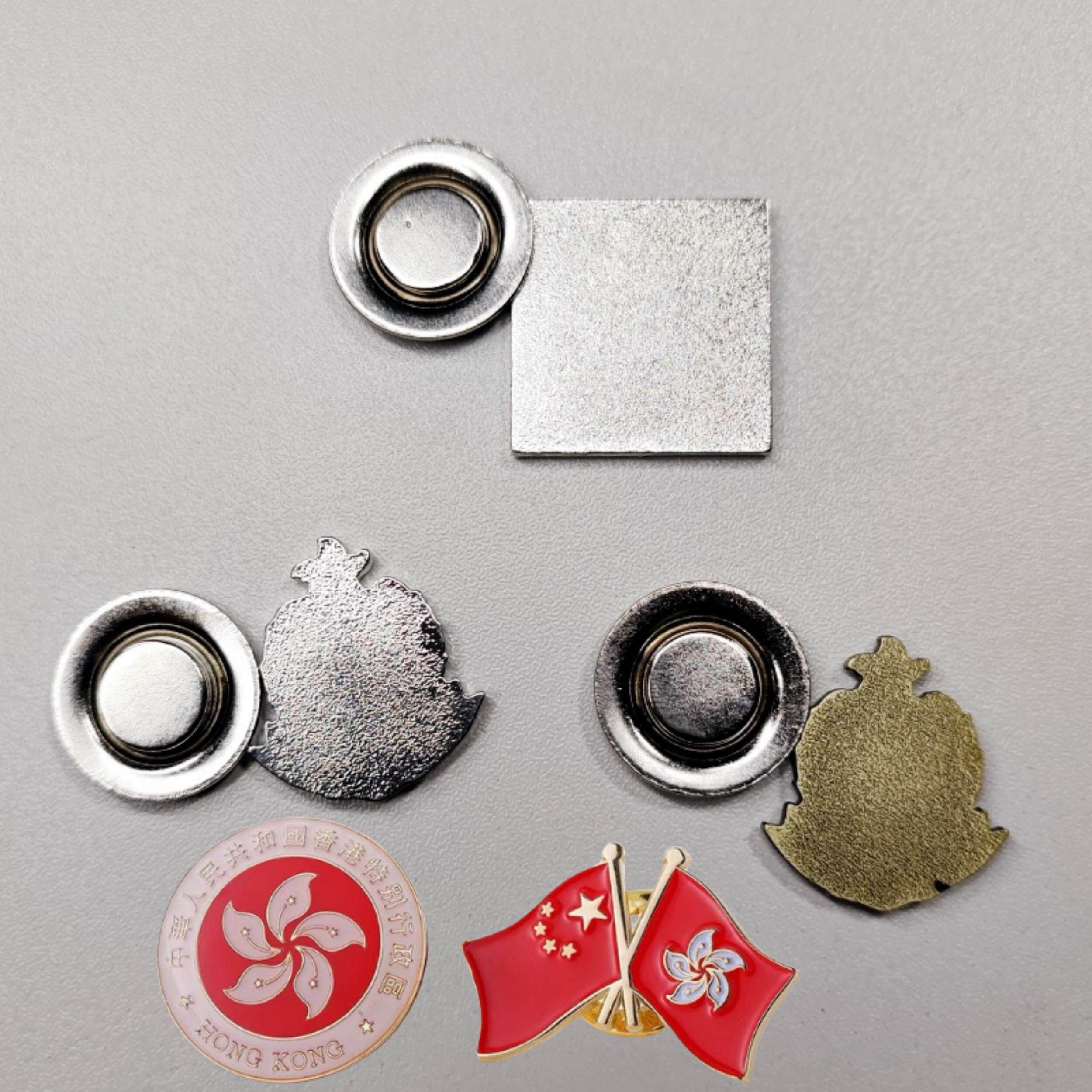 香港区旗徽章 回归纪念胸章 香港紫荆花区徽襟章 胸针勋章 领章扣